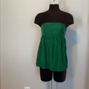 Banana republic silk strapless top